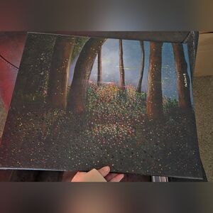 Mystical Woodland Canvas Art - Green and Brown